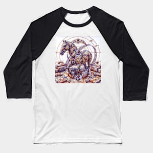 Echoes of Another Universe: Surreal Art Baseball T-Shirt